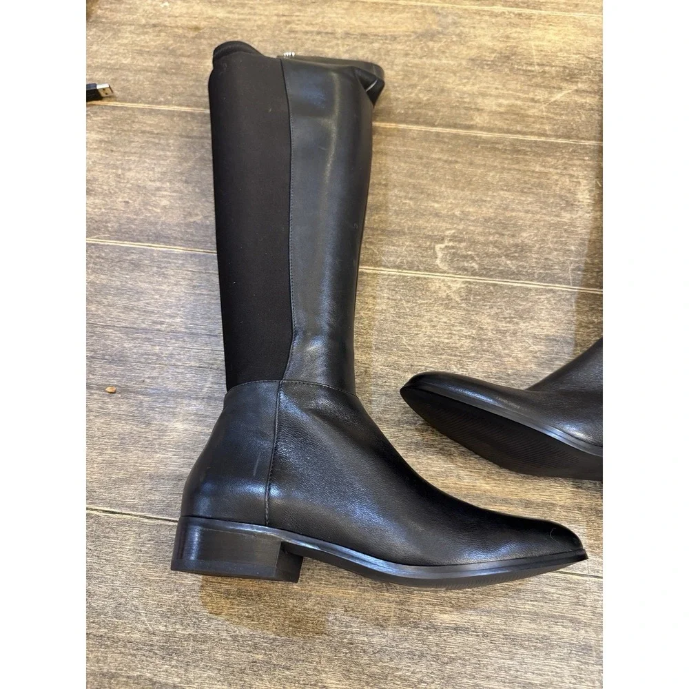 Michael Michael Kors Bromley Over The Knee Riding Boots Women's Black Size 5.5